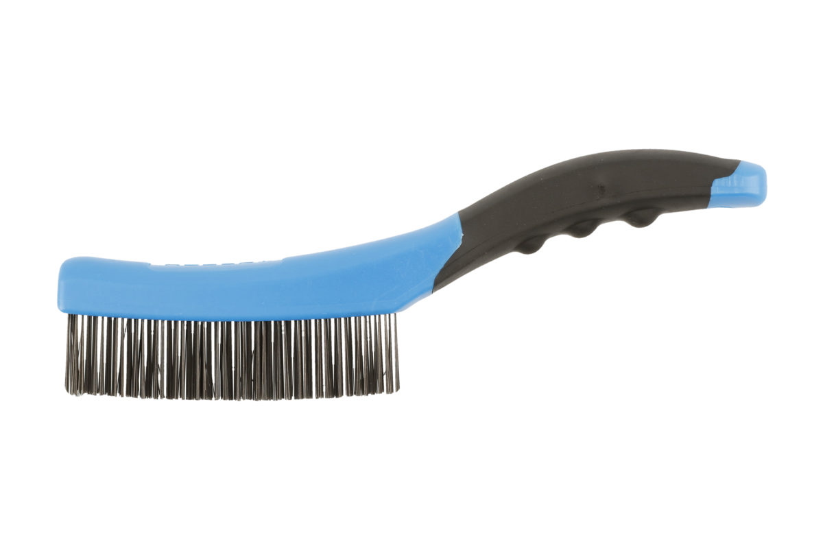 Steel wire brush, 4 x 16