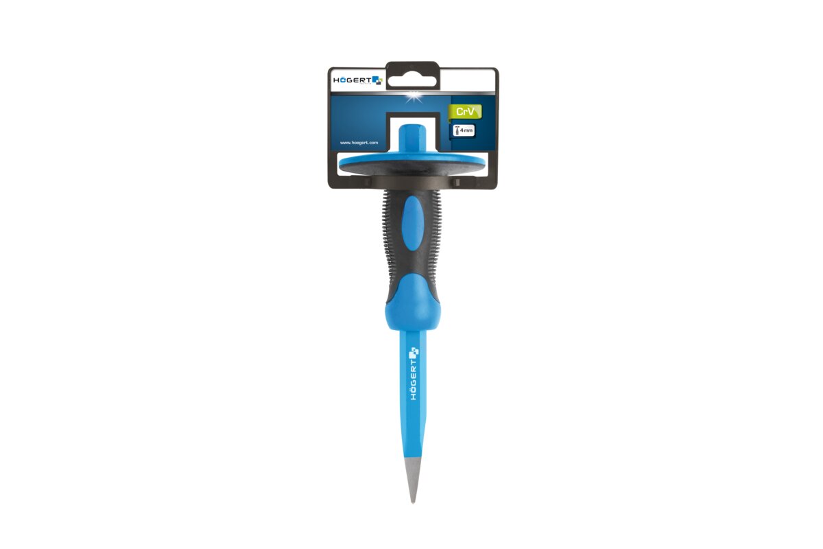 Hogert Concrete chisel with hand guard, 255 mm, CrV