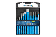 Hogert Chisel and punch set, 12 pcs, CrV