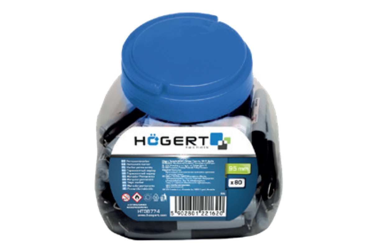 Hogert Permanent marker, mix of colors, 80 pcs.
