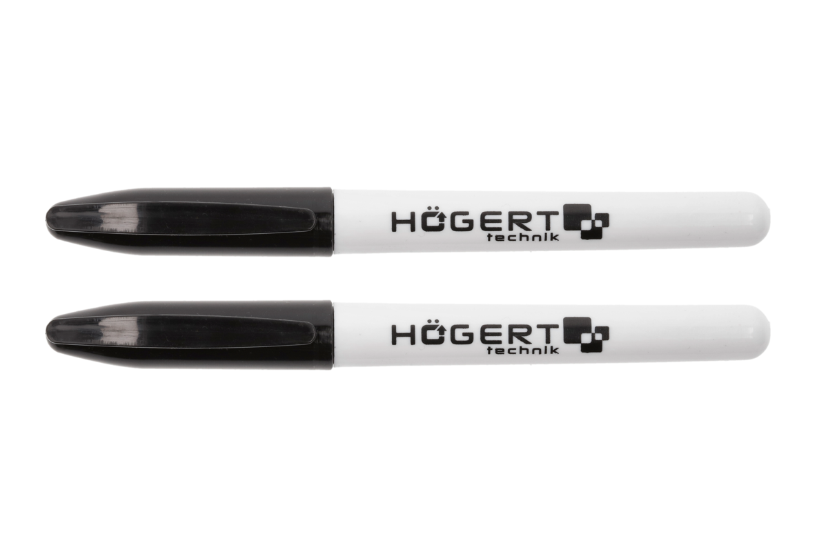 Hogert Markers, permanent, black, 2 pcs.