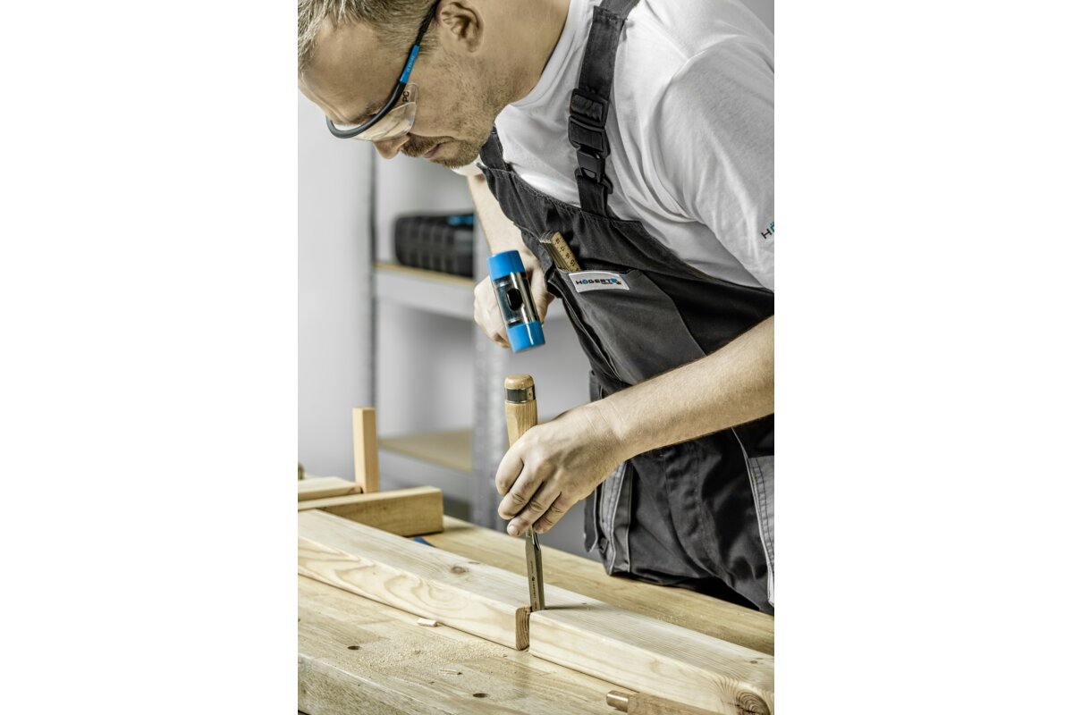 Soft face hammer with fibreglass handle, 35 mm