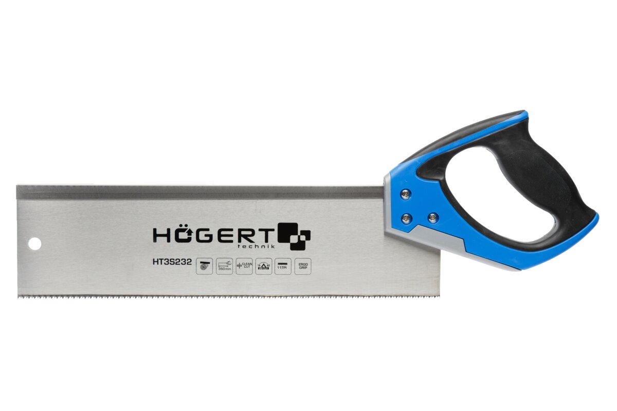 Hogert Back saw 350 mm, 11 TPI, two-sides razor teeth