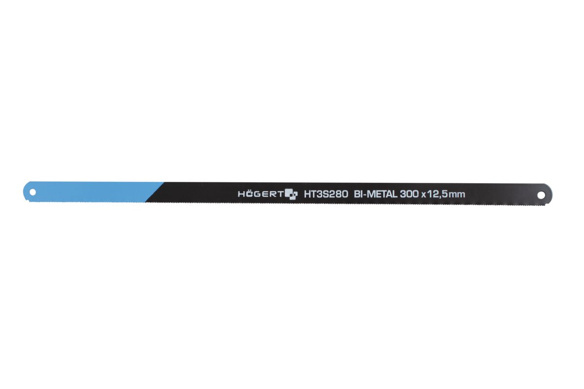 Hogert Hacksaw blades 300 mm, width 12,5 mm, HSS steel, Bi-metallic, 24 TPI, 2 pieces