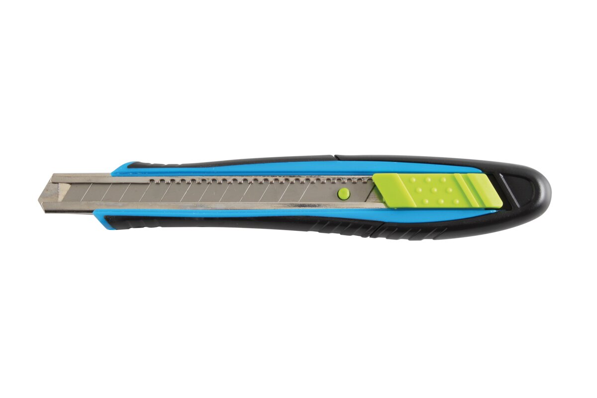 Snap-off blade knife 9 mm, SK5 steel, cartoon display 24 pieces