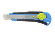 Snap-off blade knife 18 mm with screw lock system, three SK5 steel blades