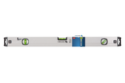 Hogert Aluminium level 120 cm, 3 bubble levels, vertical view