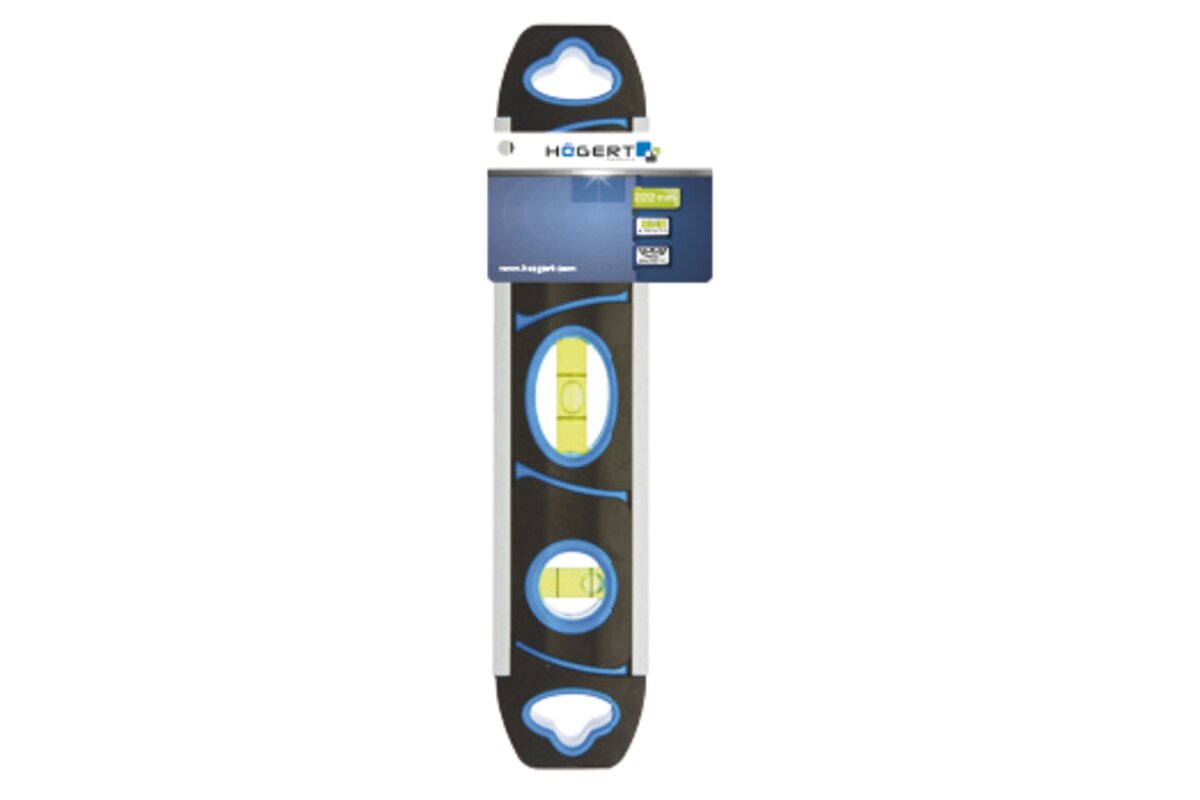 Spirit level Torpedo 230 mm, 3 bubble levels