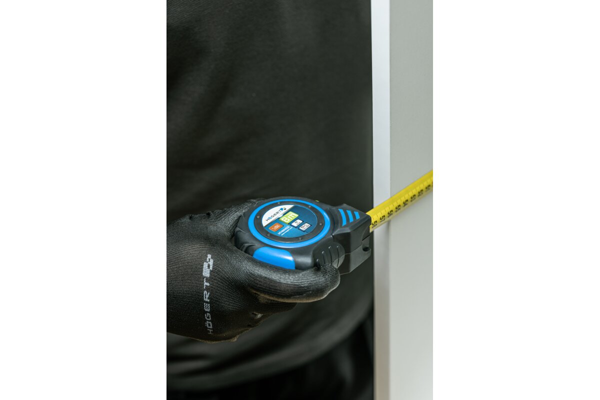 Hogert Measuring tape 8m 25mm auto stop nylon w/magnets