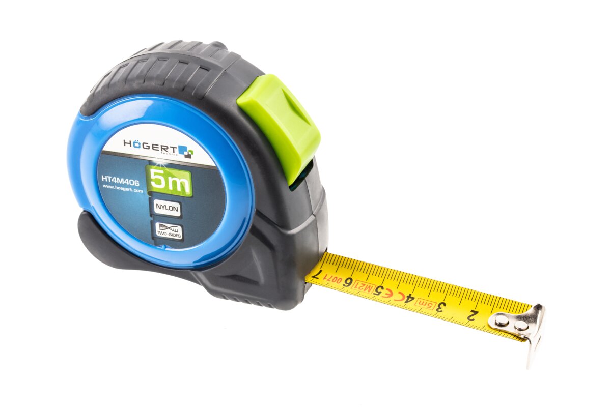 Hogert Measuring tape 5m 19mm nylon 2 sides