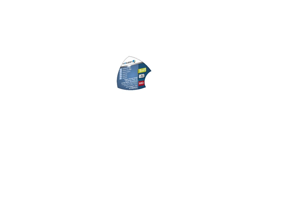 Tape measure 5 m x 19 mm, MID certified, teflon-coated blade