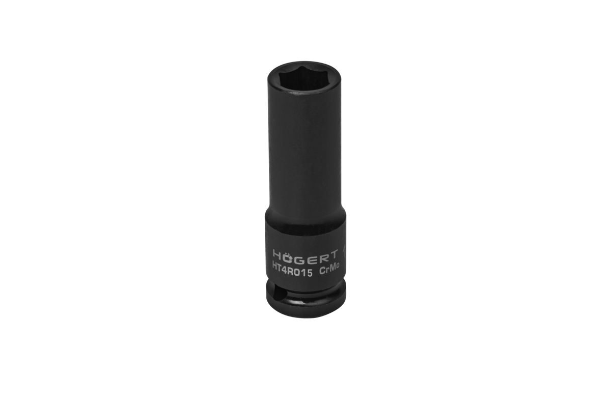 Hogert Impact socket 1/2", 15 mm, CrMo, deep