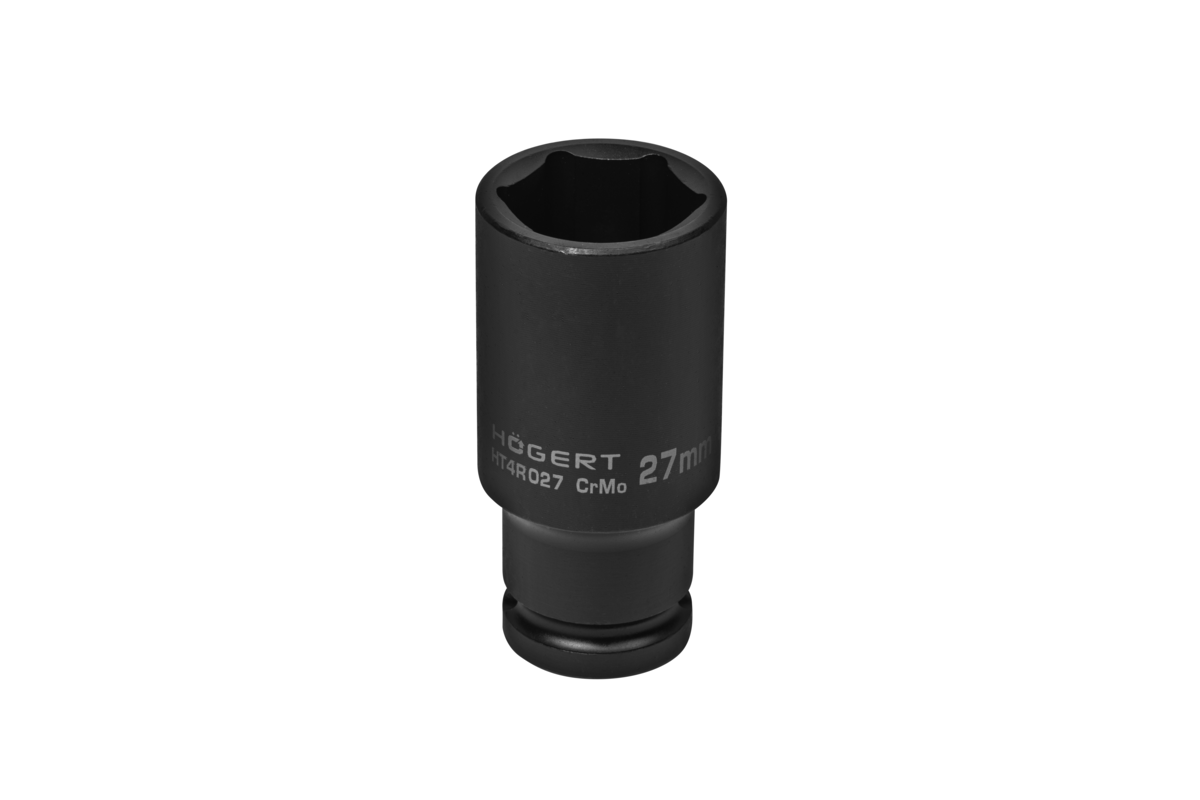 Hogert Impact socket 1/2", 27 mm, CrMo, deep