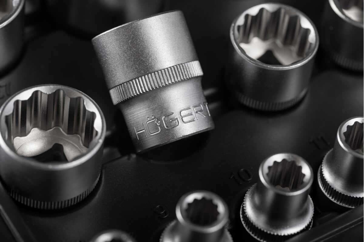 Hogert 1/2" socket wrench set, 21 pcs.