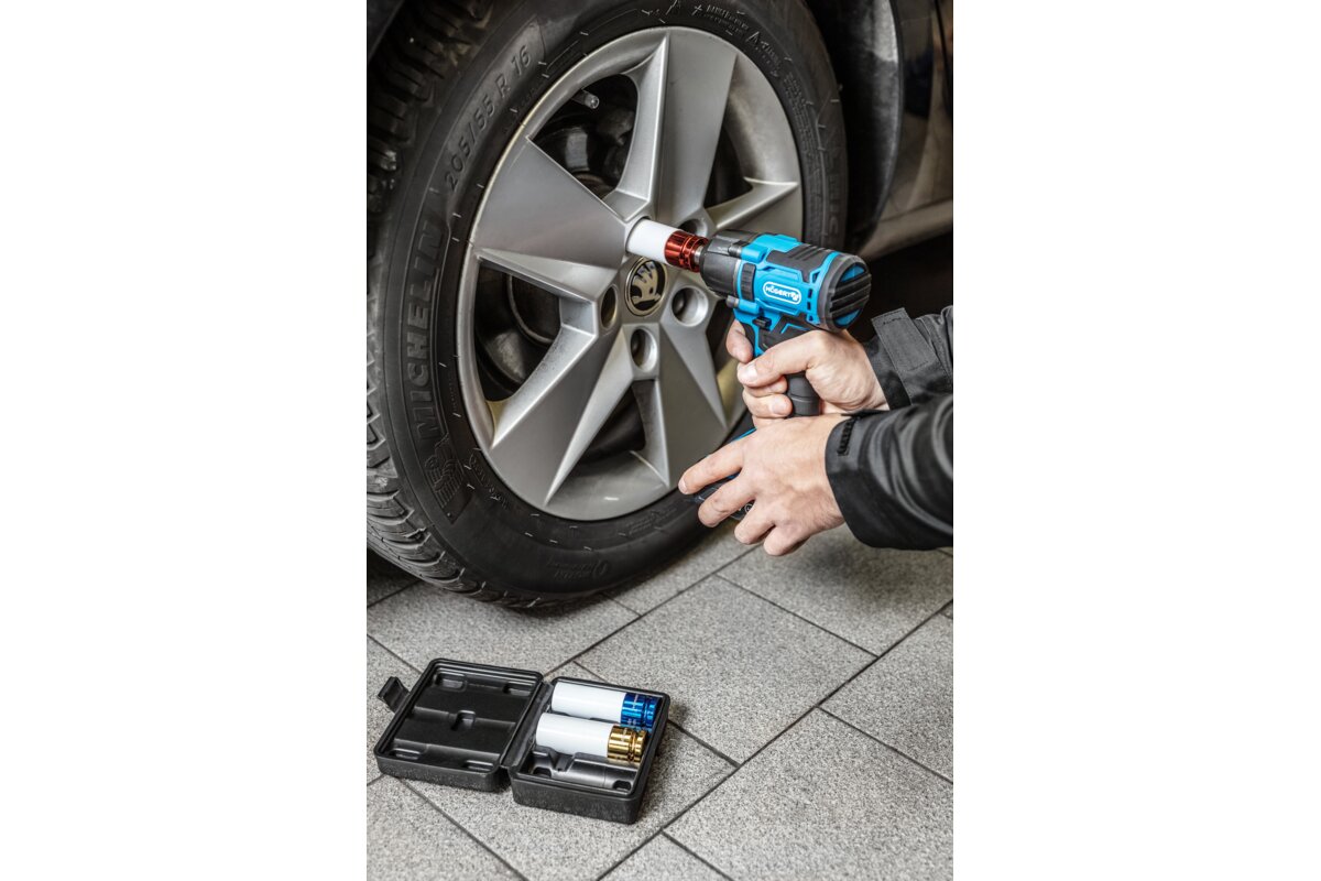 Set of sockets for aluminum rims 3 pcs, 1/2”