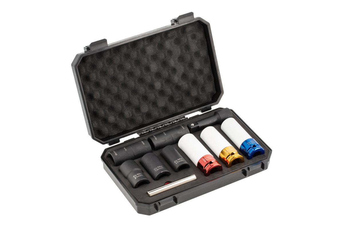 Wheel intervention socket set 10 pcs, 1/2”