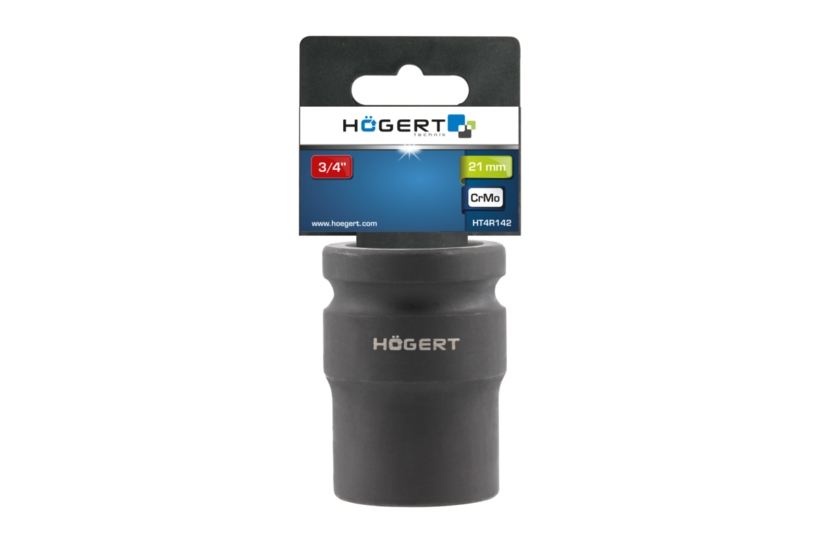 Short impact socket 21 mm
