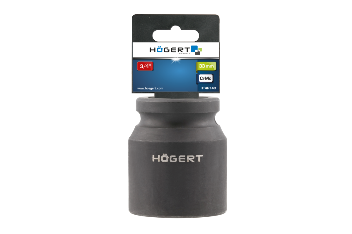 Short impact socket 33 mm
