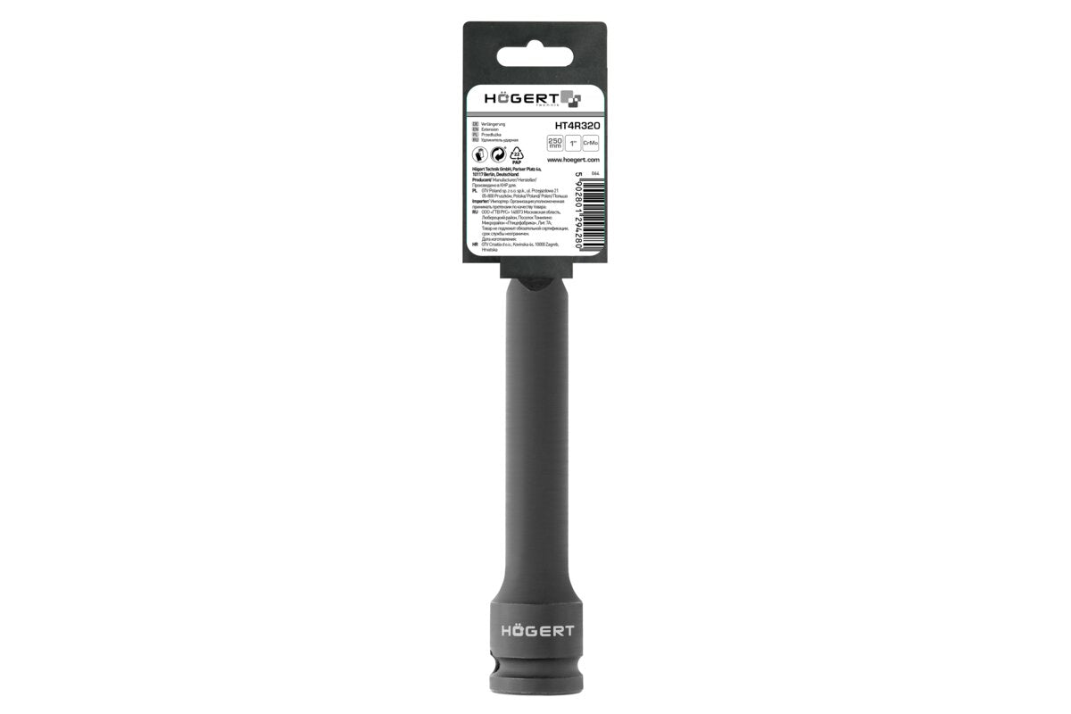 Hogert Impact extension 1", 250 mm, CrMo