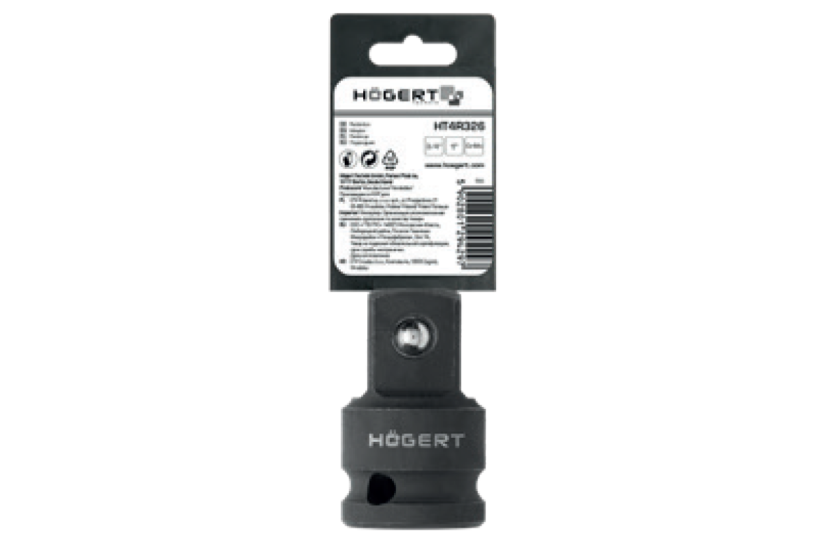 Hogert Impact adapter 3/4" (F) x 1" (M), CrMo
