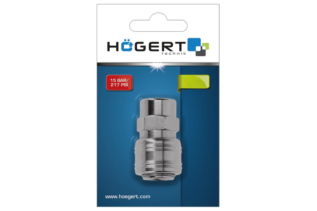 Hogert Adapter coupling male 1/4