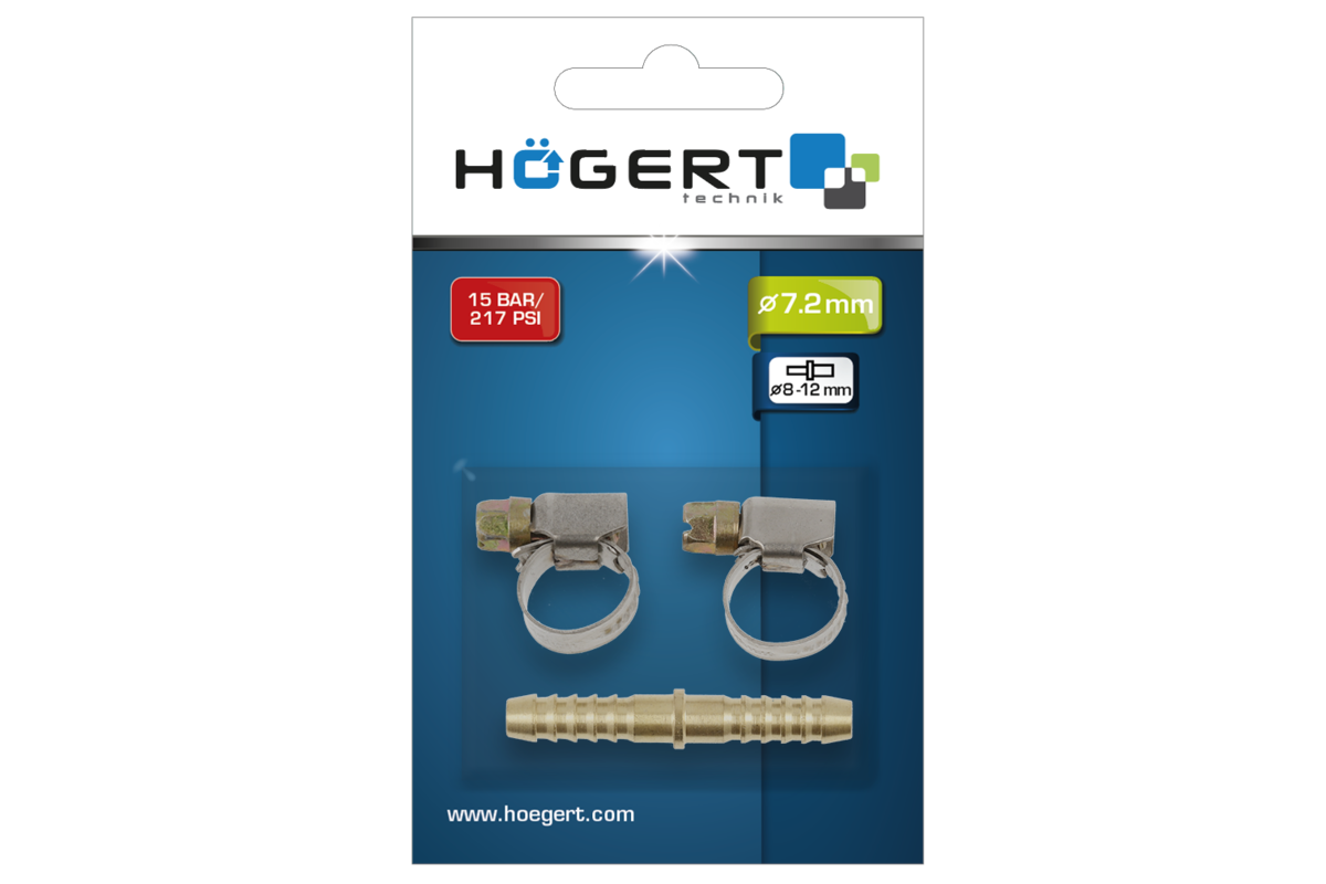 Hogert Connector 8mm, 3pcs