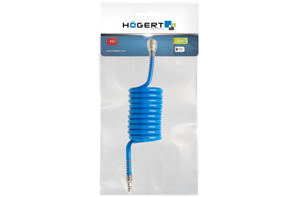 Hogert Air Hose PU 5m, 6×8 mm