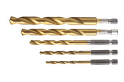 Hogert Metal drill bit set: 4.5.6.8.10 mm, made of HSS steel