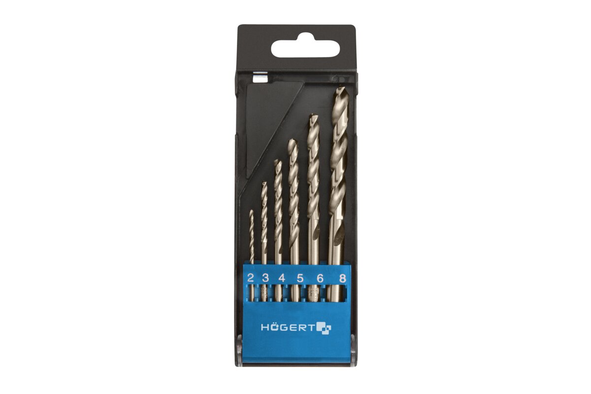 Hogert Metal drill bit set, 6 pcs