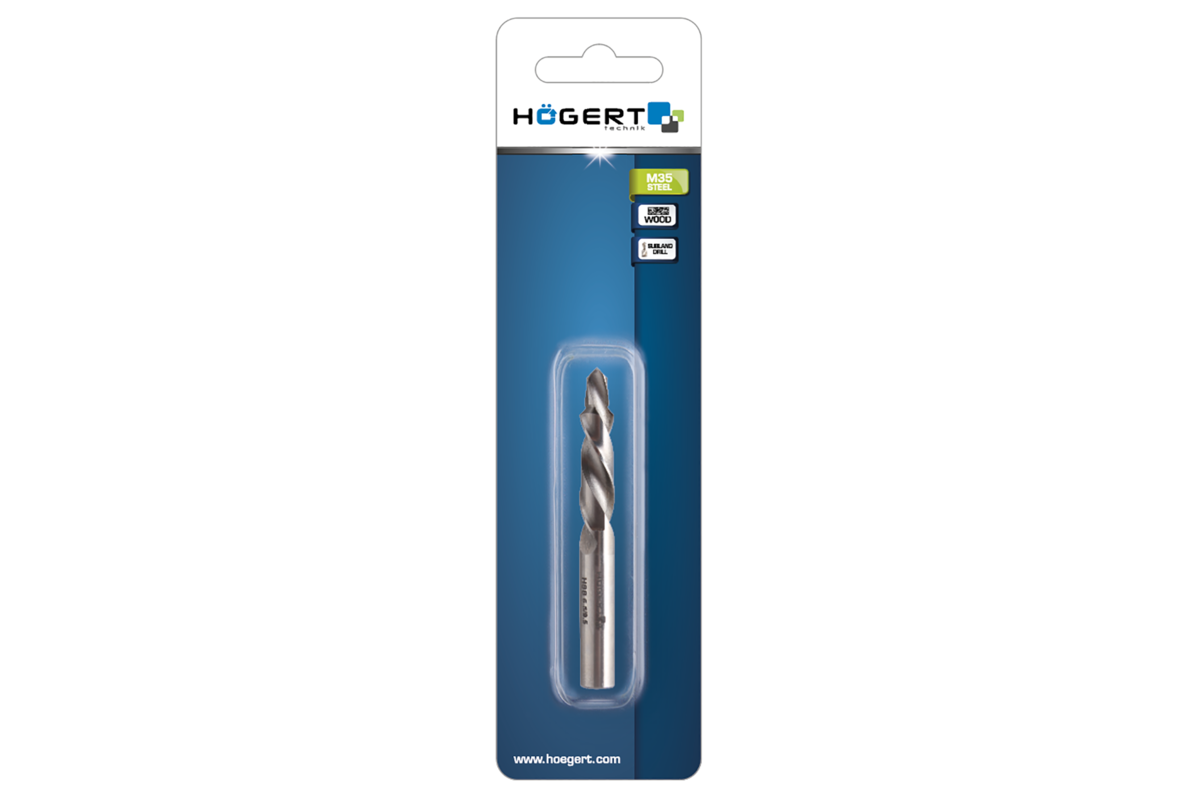 Subland step drill bit, made of HSS steel, 6,5/ 9,5 mm