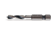 Hogert Hex shank stubby drill bit, 1/4-inch, made of HSS steel, Ø 5 mm, L=60 mm