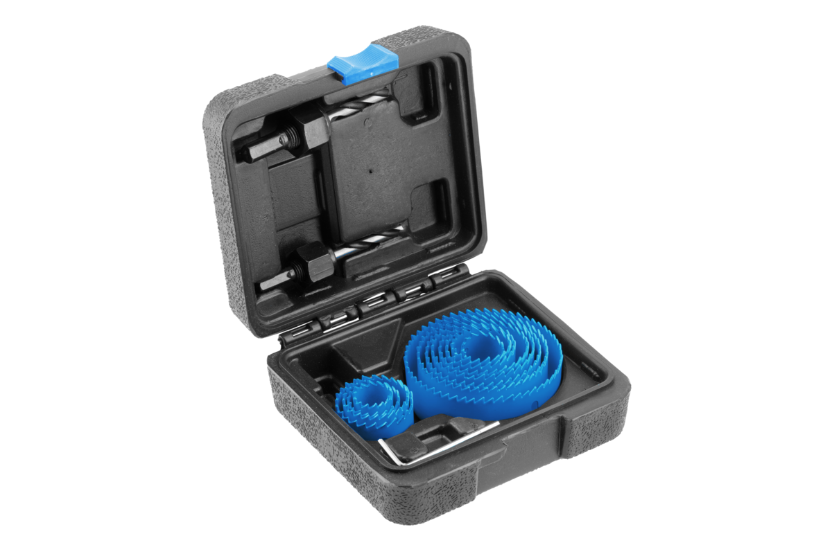 Hogert Carbon steel hole saw set 14 pcs.