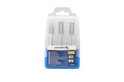 Set of rotary burrs for metal, 3 pcs