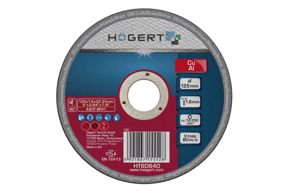 Hogert Grinding wheel for copper, aluminum and non-ferrous metal