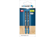 Hogert Jig saw blades 100 mm, fast straight-line cut, cut depth: 5-60 mm, 2 pcs