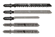 Hogert Jig saw blades set, “5 in 1” mix, 5- piece blister