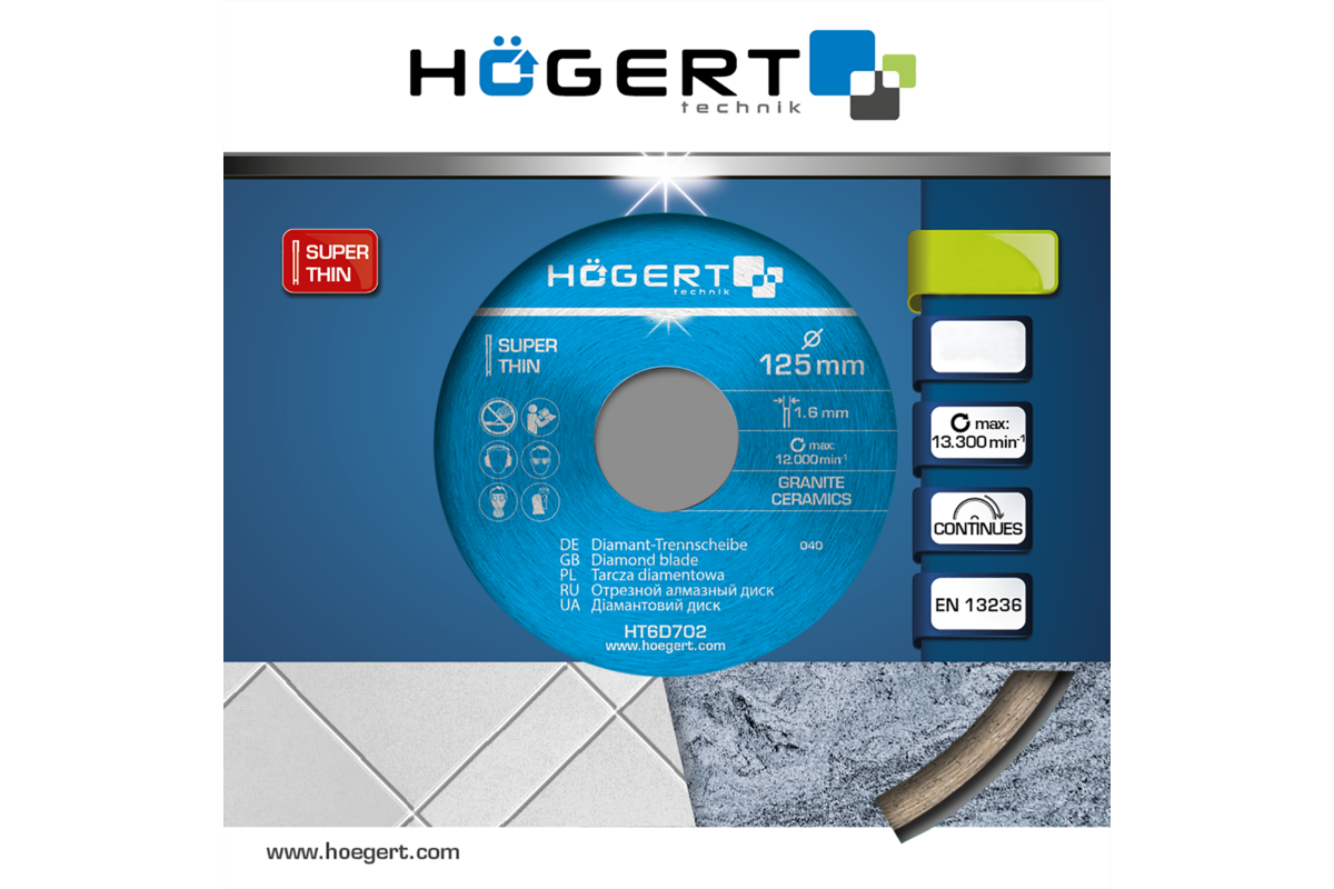 Hogert Continuous diamond blade 125 mm