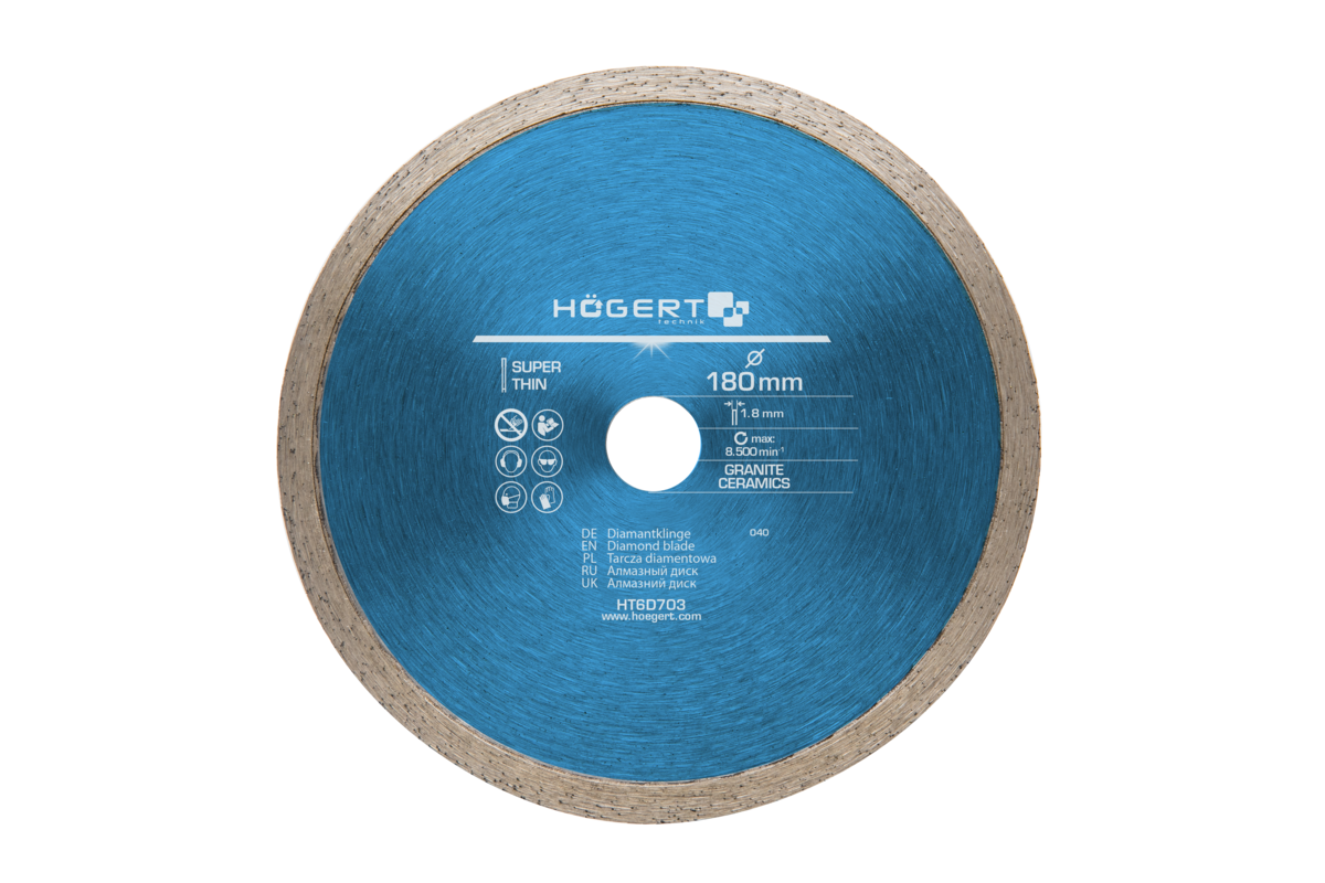 Hogert Continuous diamond blade 180 mm