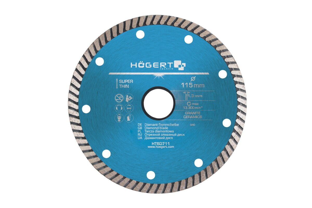 Hogert Diamond blade 115 mm, super thin
