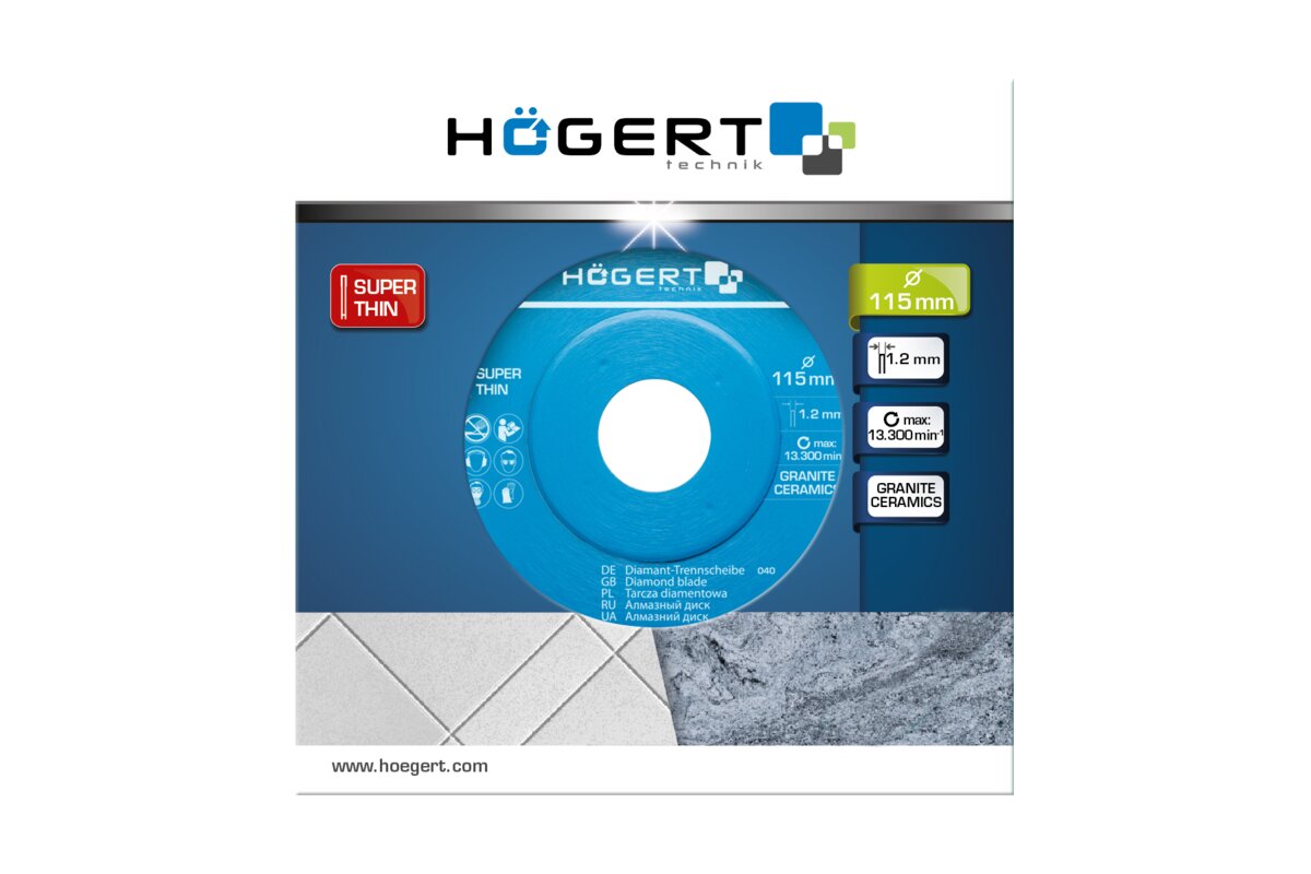 Hogert Diamond Blade for ceramic tile 115 mm