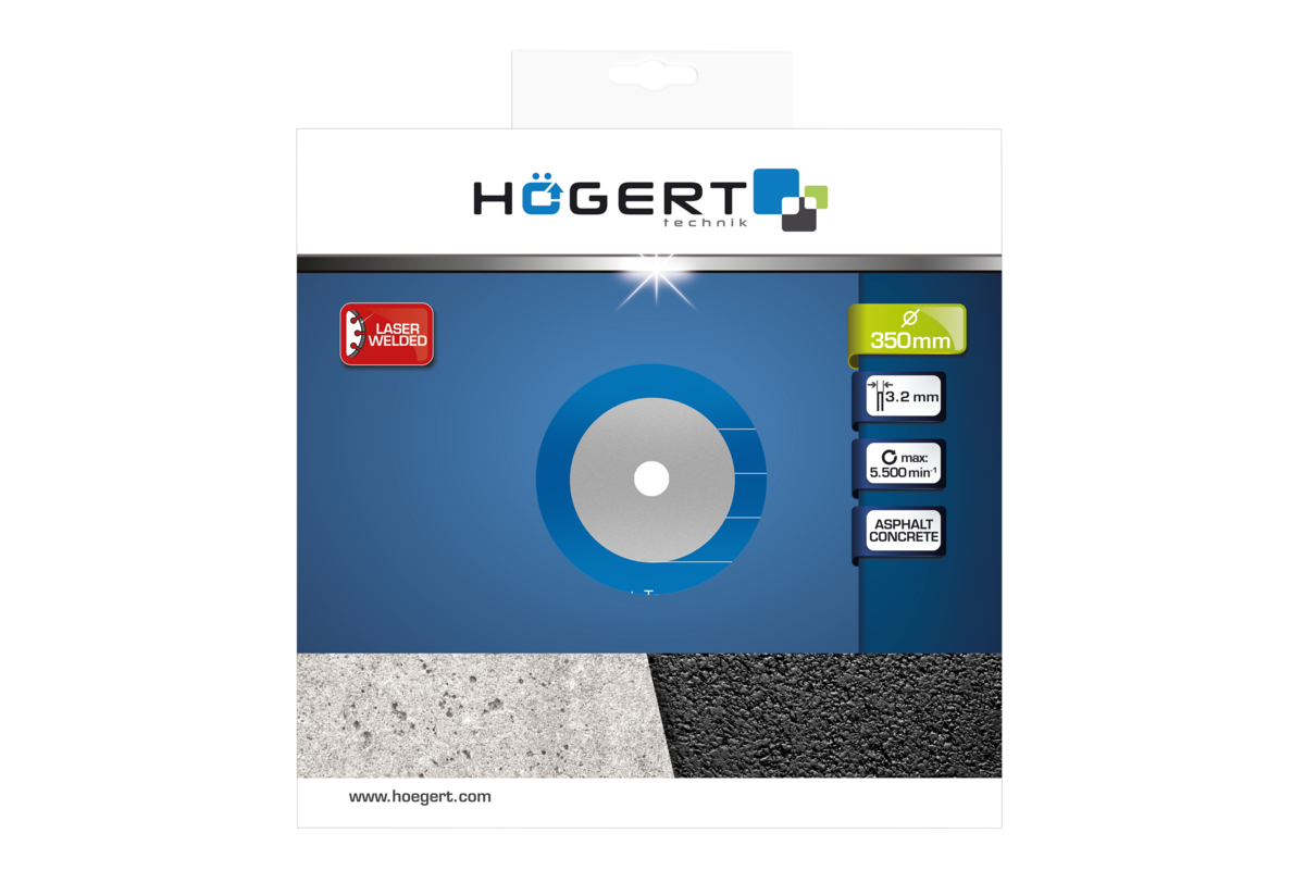 Hogert Diamond blade 350 mm, for asphalt