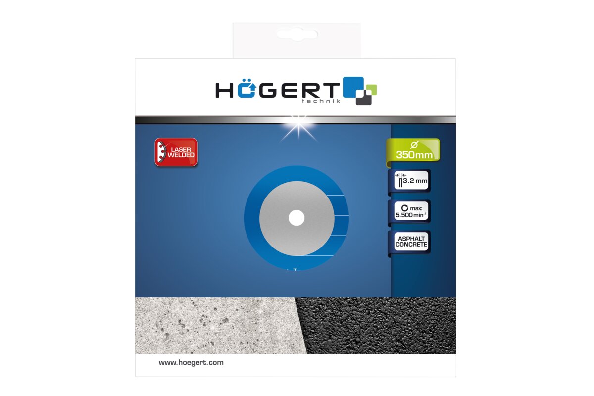 Hogert Diamond blade 350 mm, for asphalt