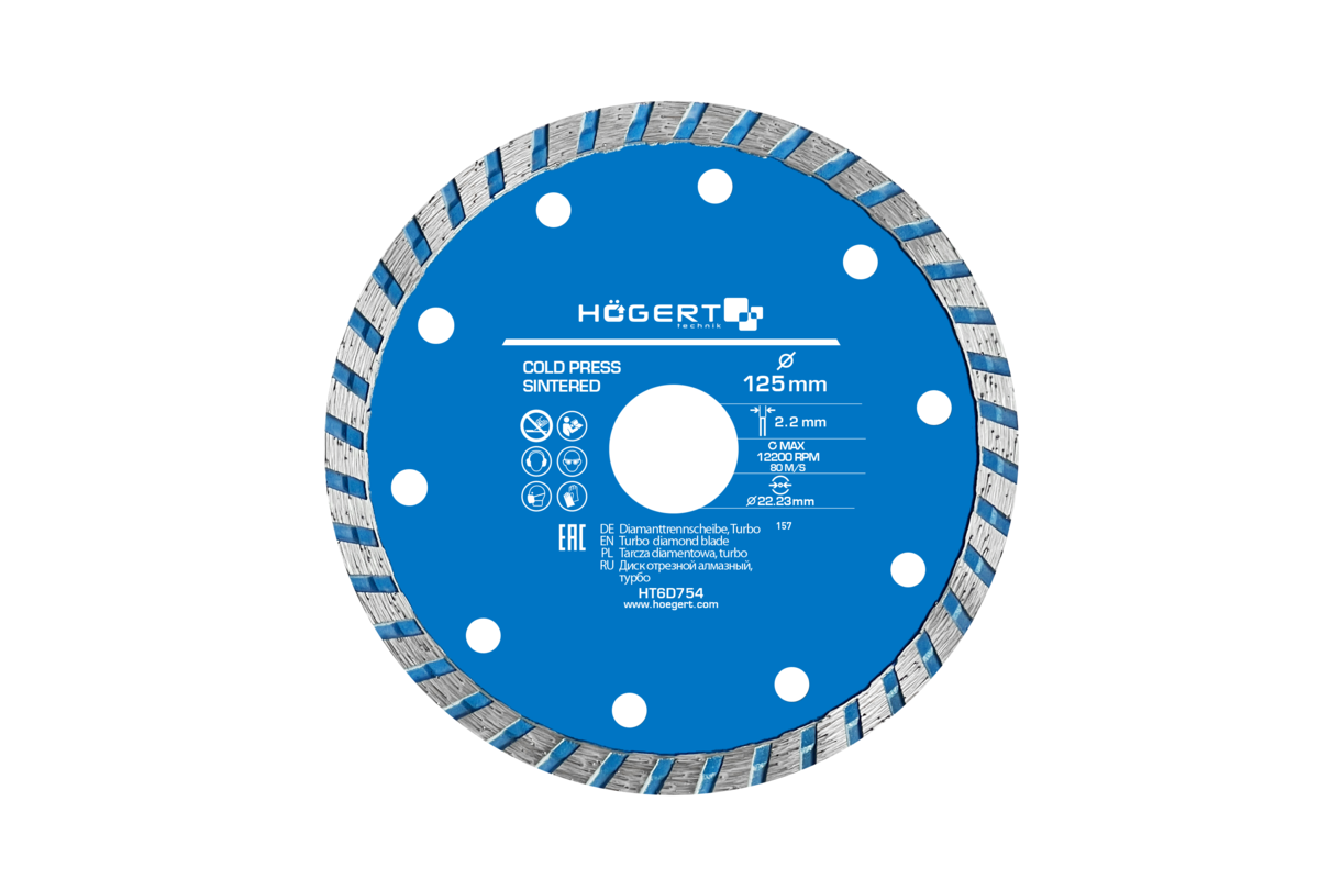 Hogert Diamond blade, turbo 125