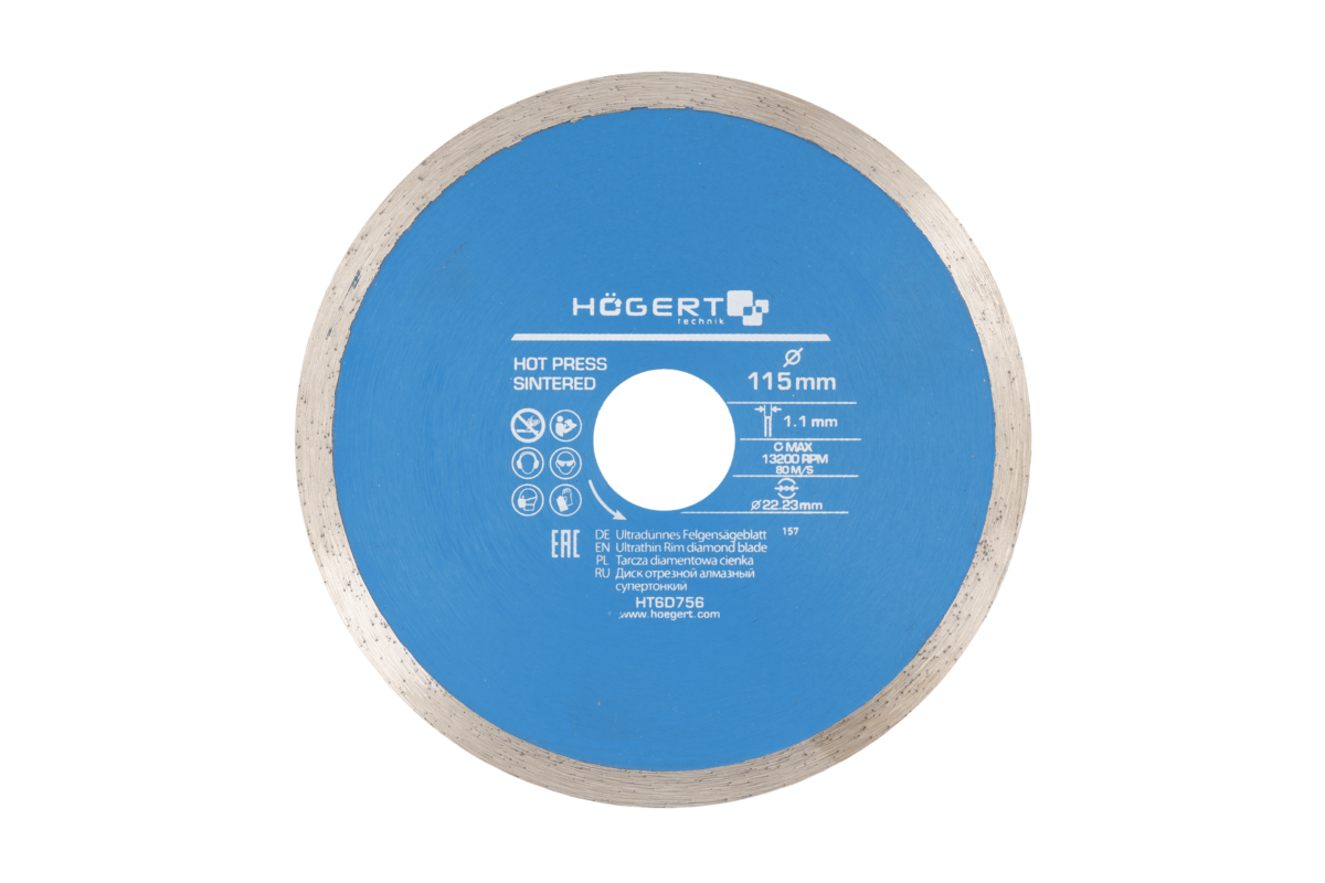 Hogert Diamond Ultrathin Rim Saw Blade 115