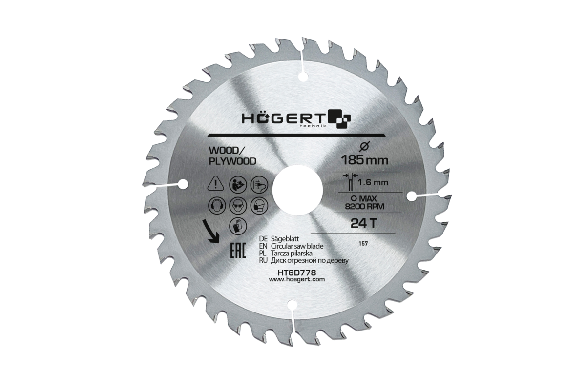 TCT saw blade 185x24Tx30