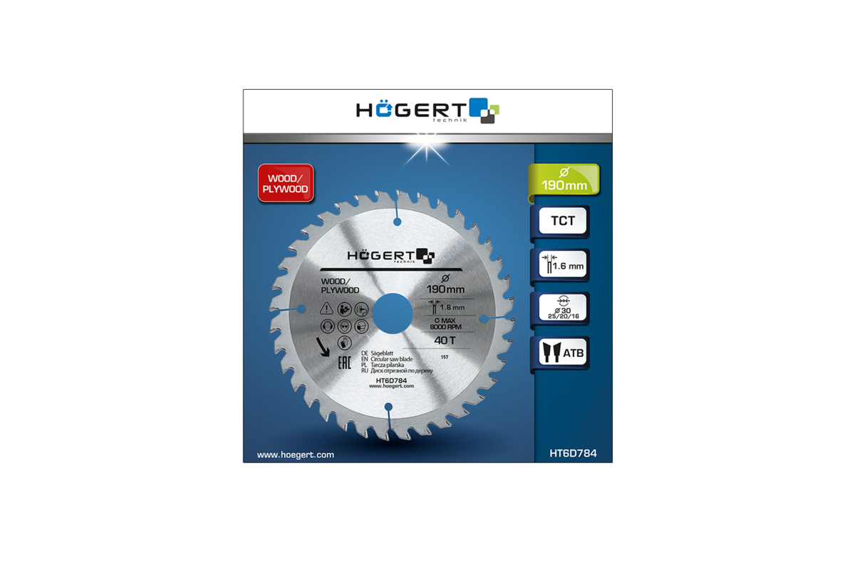 TCT saw blade 190x40Tx30