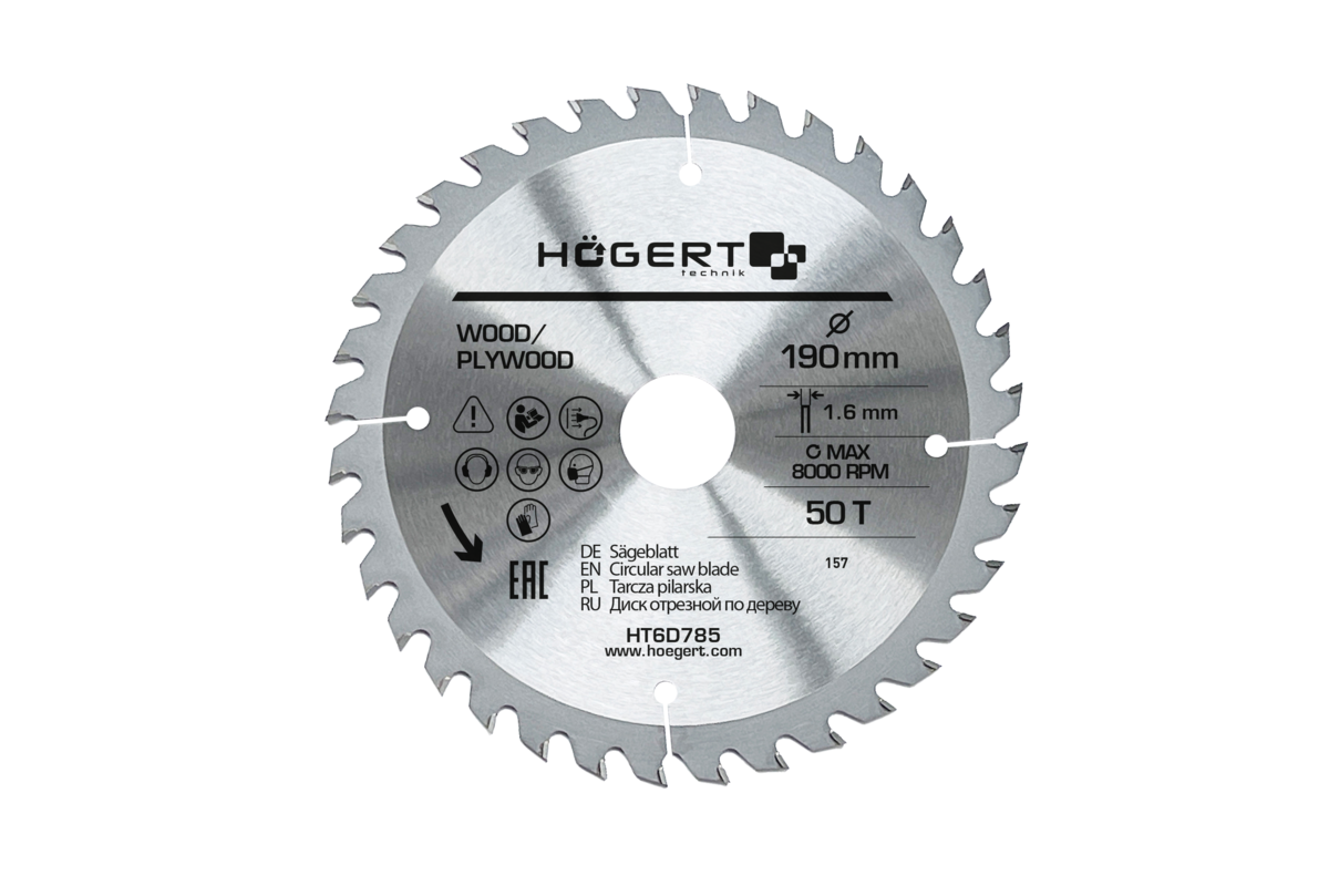 TCT saw blade 190x50Tx30