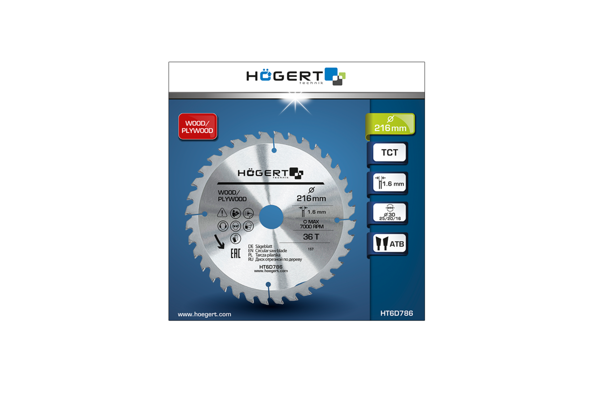 TCT saw blade 216x36Tx30