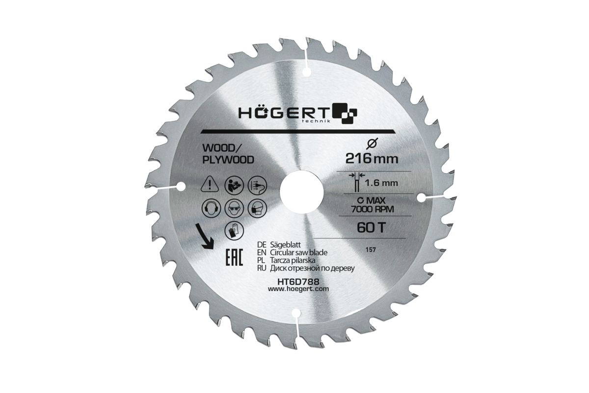 TCT saw blade 216x60Tx30