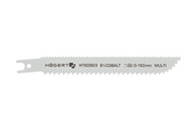 Hogert 150 mm universal reciprocating saw blade, 6 TPI and 10 TPI teeth per inch (double-edged blade that cuts both ways); 2 pcs
